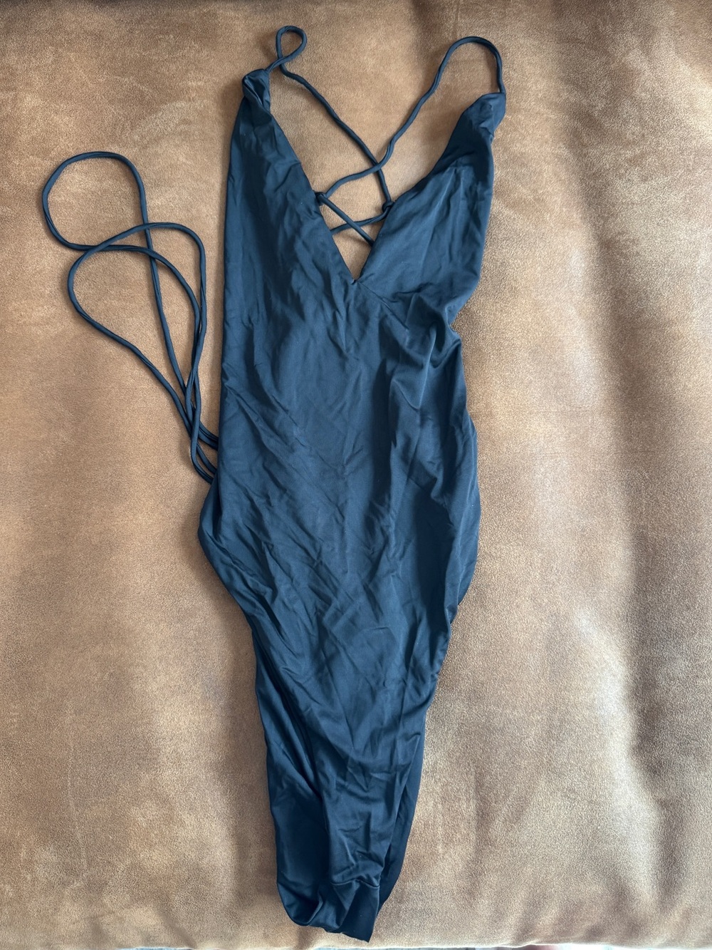 superdown Black One-Piece Swimwear